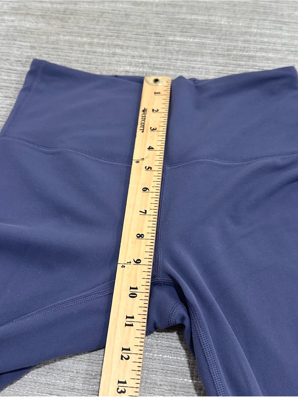 Athleta High Rise 7/8 Cropped Leggings Navy Blue Women's Size XS - Picture 6 of 8